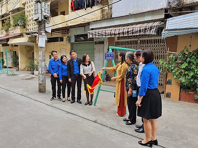 Quận Lê Chân: Công trình thanh niên "Sân chơi miễn phí cho thiếu nhi" phường Hồ Nam