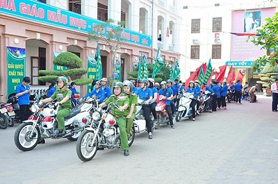 Quận Lê Chân: Công trình thanh niên "Cổng trường an toàn giao thông"
