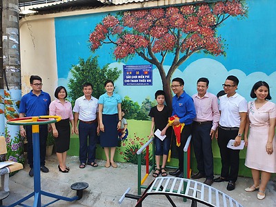Quận Lê Chân: Công trình thanh niên "Sân chơi miễn phí cho thiếu nhi" phường Niệm Nghĩa