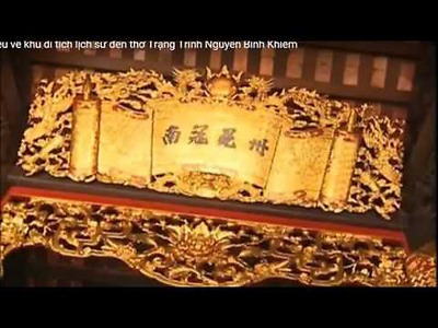 Phóng sự Một số hiểu biết về quần thể di tích Trạng trình Nguyễn Bỉnh Khiêm (Chi đoàn 11B5 THPT Hồng Bàng, quận Hồng Bàng, Hải Phòng)