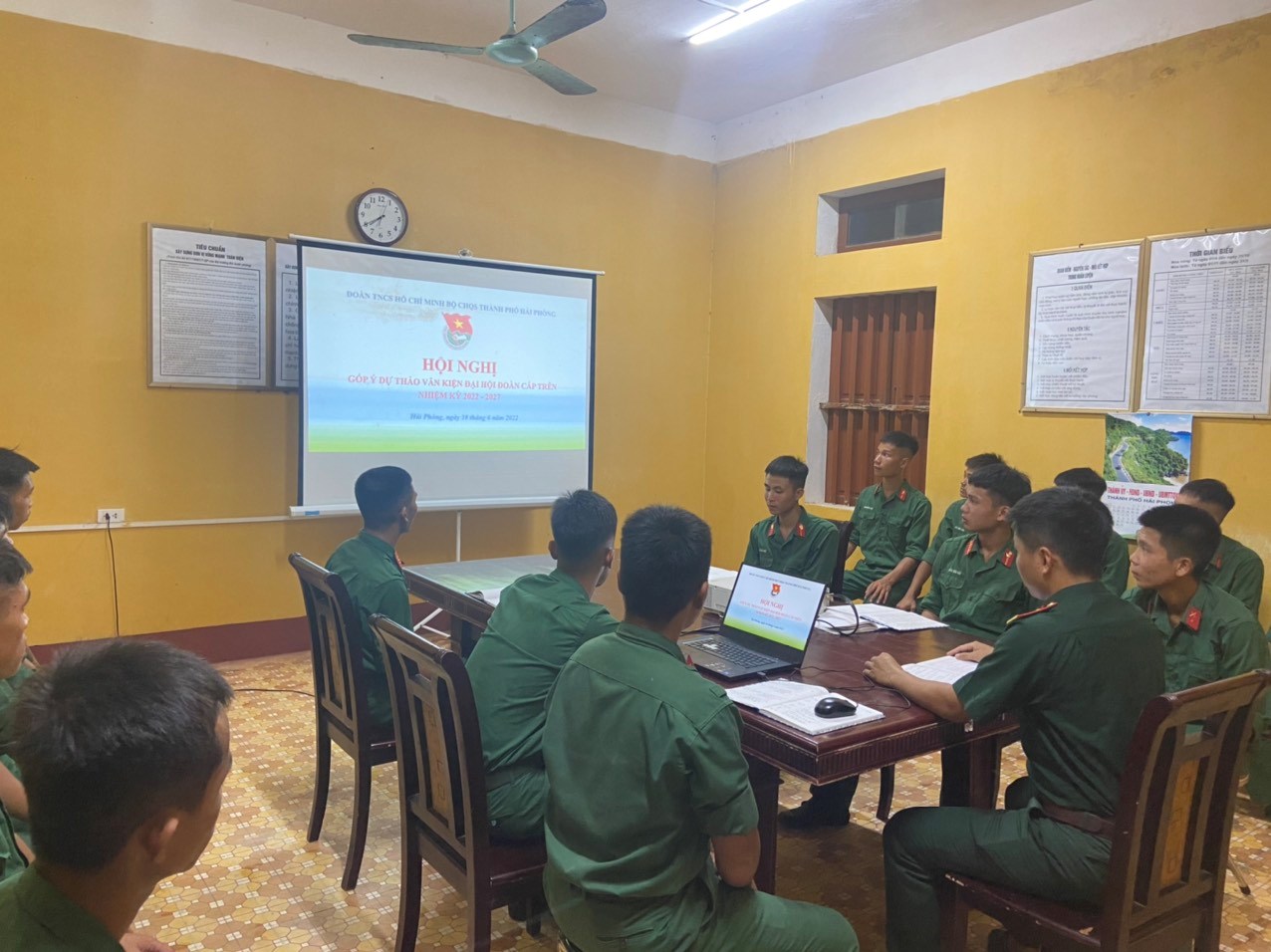 Đoàn TNCS Hồ Chí Minh Bộ CHQS thành phố triển khai đồng loạt các Đoàn cơ sở Ttham gia đóng góp vào dự thảo văn kiện Đại hội Đoàn Thành phố lần thứ XIV và toàn quốc lần thứ XII