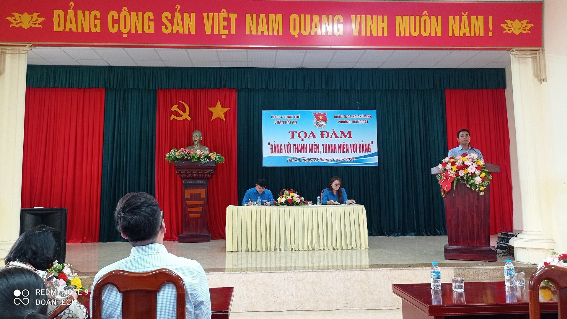 Ban Thường vụ Quận đoàn Hải An chỉ đạo CLB Lý luận trẻ quận phối hợp BTV Đoàn phường Tràng Cát tổ chức Toạ đàm "Đảng với thanh niên - Thanh niên với Đảng"