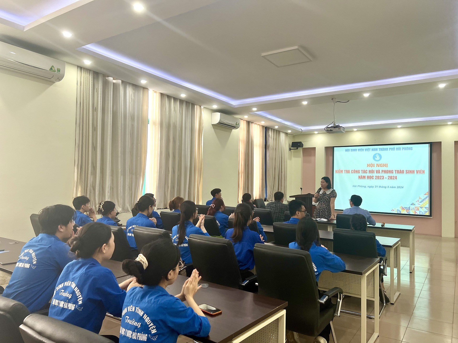 Kiểm tra chuyên đề công tác Hội và phong trào sinh viên Trường Đại học Y Dược Hải Phòng