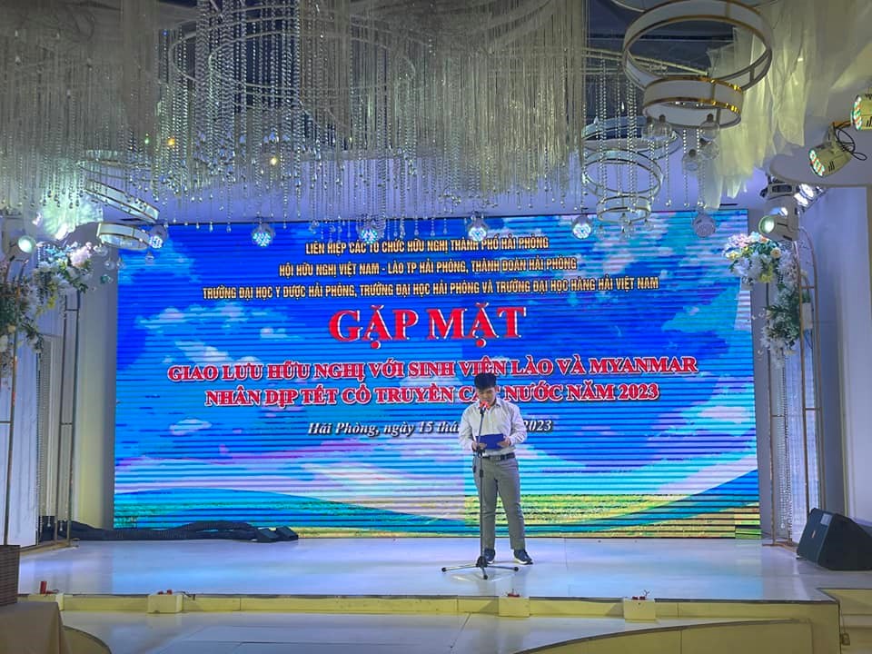 Gặp mặt, giao lưu hữu nghị với sinh viên Lào, Myanmar đang học tập tại Hải Phòng nhân dịp Tết cổ truyền các nước năm 2023