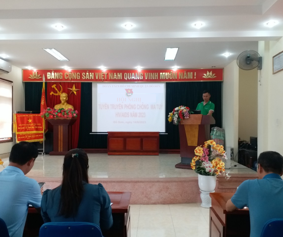 Đoàn TNCS Hồ Chí Minh quận Đồ Sơn tổ chức Hội nghị tuyên truyền phòng, chống Ma tuý, HIV/AIDS năm 2023