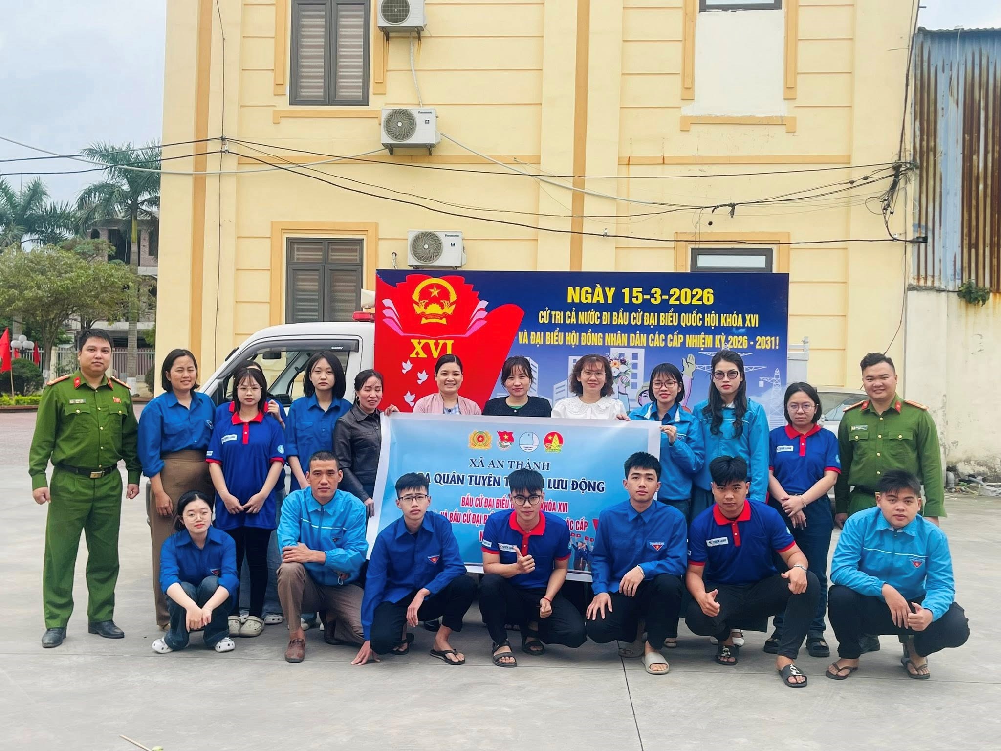 Đoàn xã An Thành phối hợp tuyên truyền lưu động bầu cử đại biểu Quốc hội và đại biểu HĐND các cấp, nhiệm kỳ 2026-2031