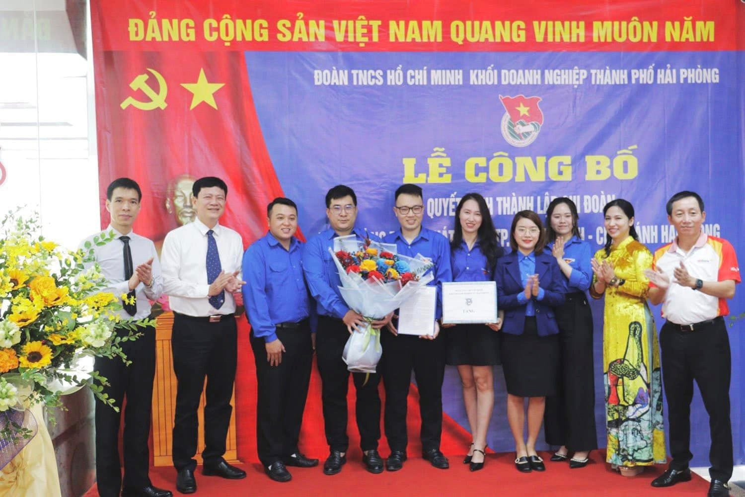 LỄ CÔNG BỐ QUYẾT ĐỊNH THÀNH LẬP CHI ĐOÀN CƠ SỞ NGÂN HÀNG TMCP PHÁT TRIỂN TP.HỒ CHÍ MINH (HD BANK), CHI NHÁNH HẢI PHÒNG