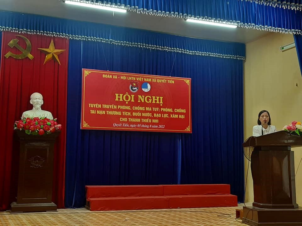 Hoạt động tuyên truyền phòng, chống ma túy, phòng chống tai nạn thương tích, đuối nước, bạo lực, xâm hại cho thanh thiếu nhi cho thanh thiếu nhi năm 2022
