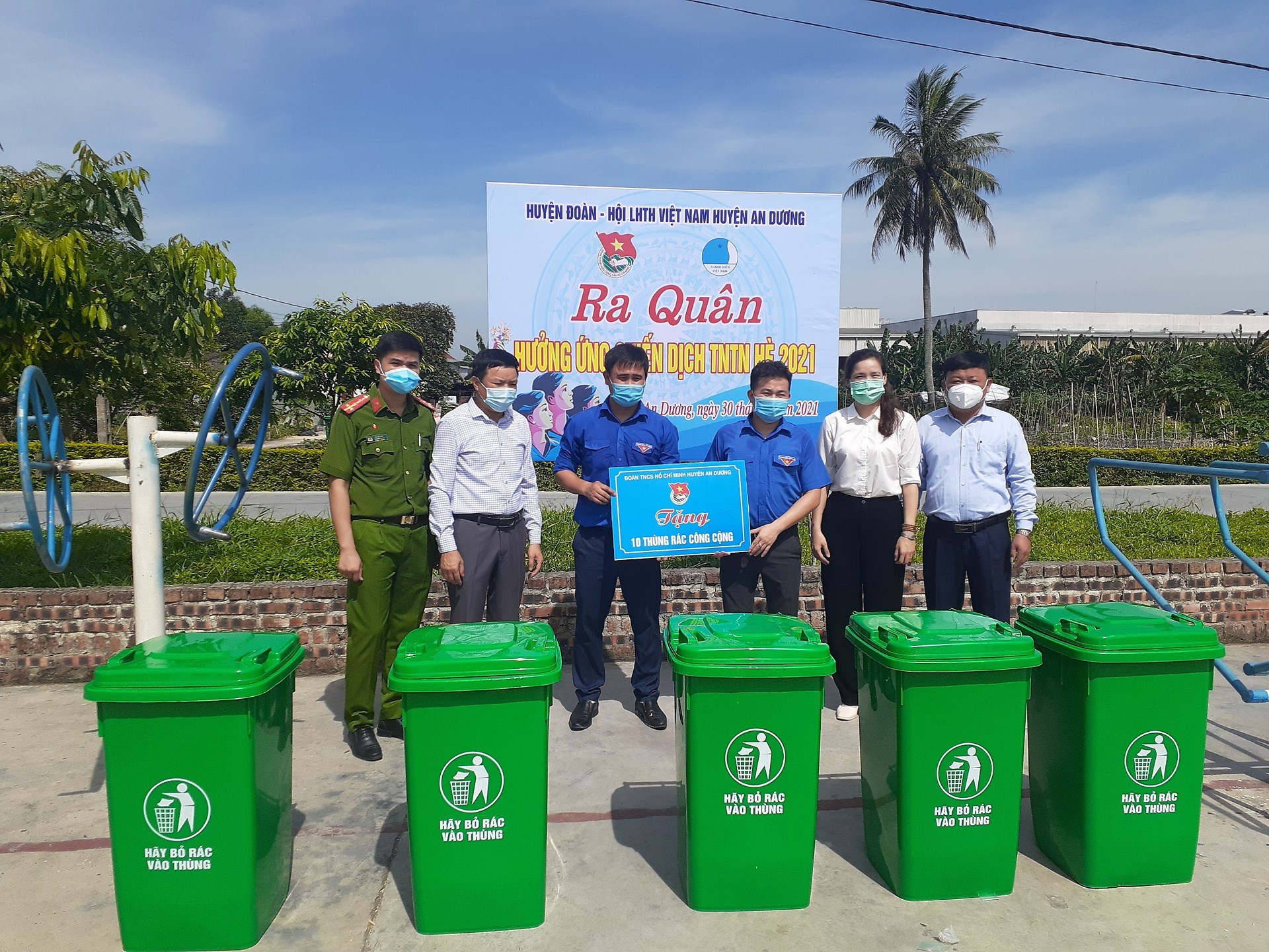 Huyện đoàn An Dương ra quân Hưởng ứng chiến dịch TNTN hè 2021