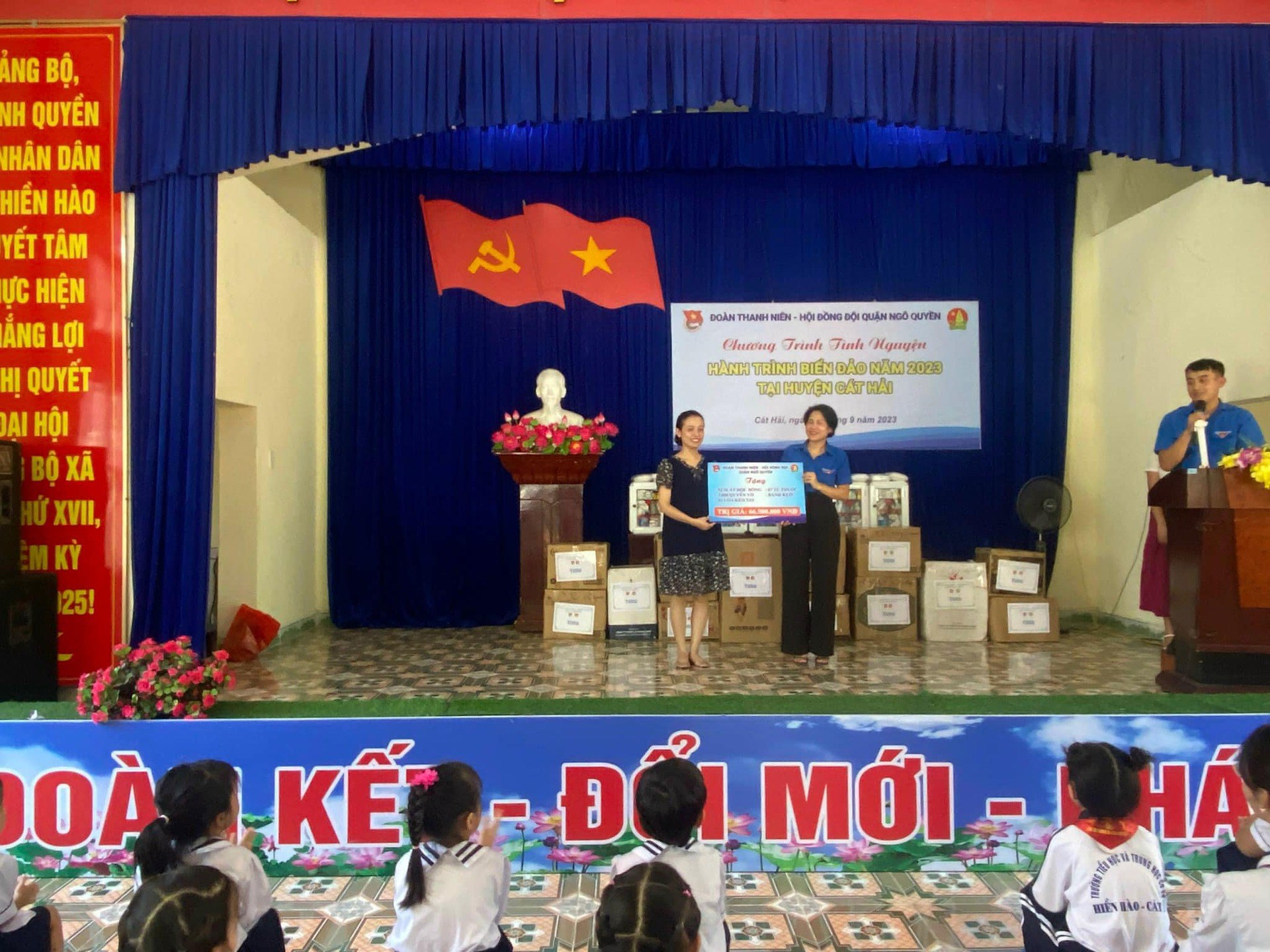 Tổng hợp phân bổ các nguồn quyên góp ủng hộ, nguồn lực trong chương trình Hành trình biển đảo, chung tay xây dựng nông thôn mới tại Huyện đảo Cát Bà