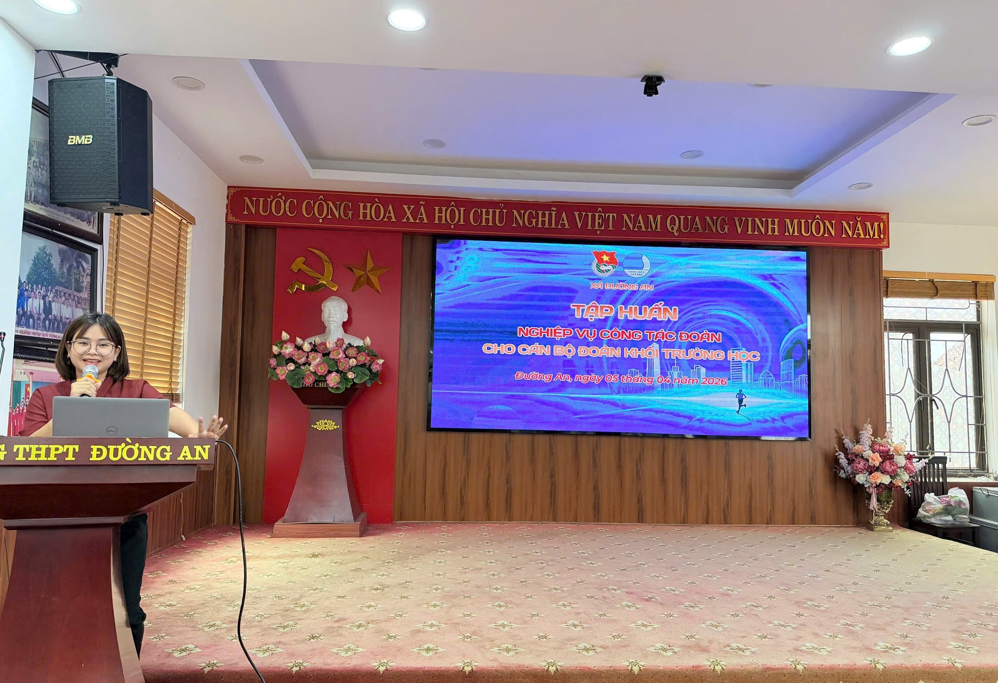 ĐƯỜNG AN: TỔ CHỨC TẬP HUẤN NGHIỆP VỤ CÔNG TÁC ĐOÀN CHO CÁN BỘ ĐOÀN KHỐI TRƯỜNG HỌC