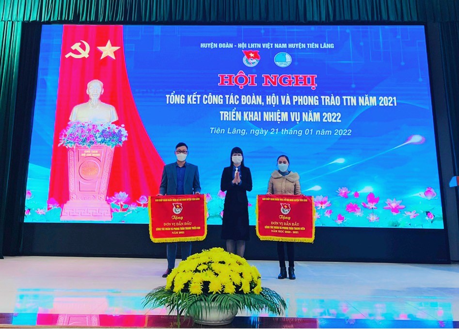 HUYỆN ĐOÀN TIÊN LÃNG TỔNG KẾT CÔNG TÁC ĐOÀN - HỘI VÀ PHONG TRÀO THANH THIẾU NHI NĂM 2021