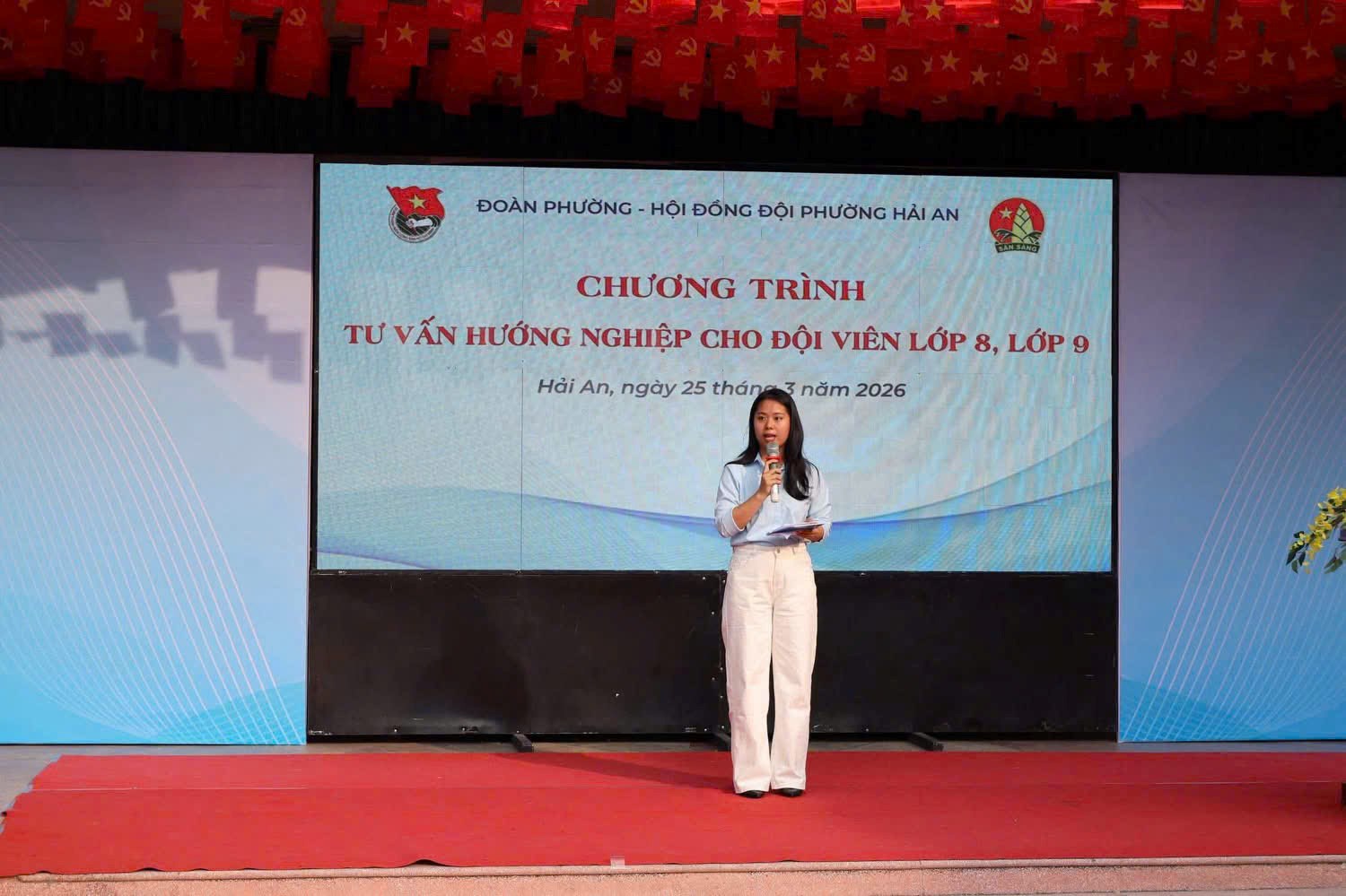 Hội đồng Đội phường Hải An đã tổ chức chương trình "Tư vấn hướng nghiệp cho đội viên lớp 8, lớp 9".