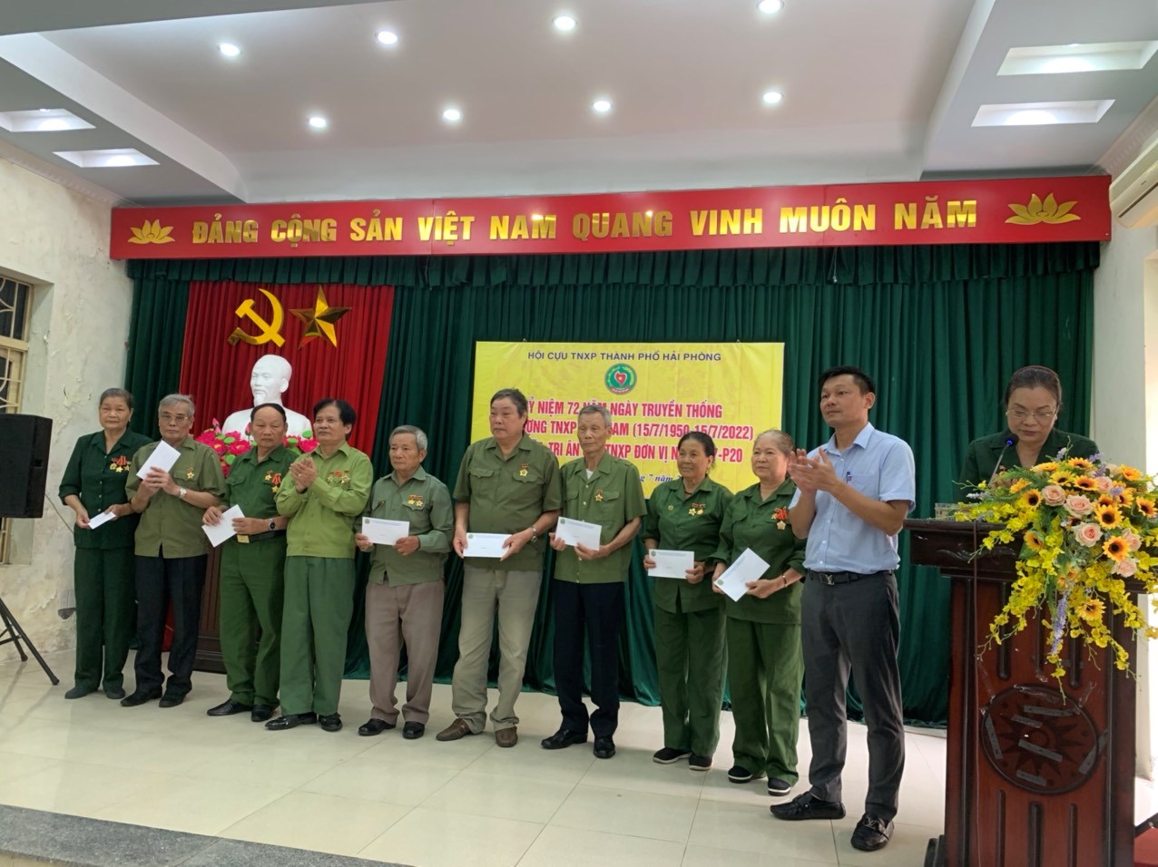 Kỷ niệm 72 năm Ngày Truyền thống Lực lượng TNXP (15/7/1950-15/7/2022) và Kỷ niệm 57 năm Ngày thành lập đơn vị TNXP N77-P20, đơn vị N41 ngành Giao thông Vân tải và Xăng Dầu thành phố Hải Phòng (1965-2022)