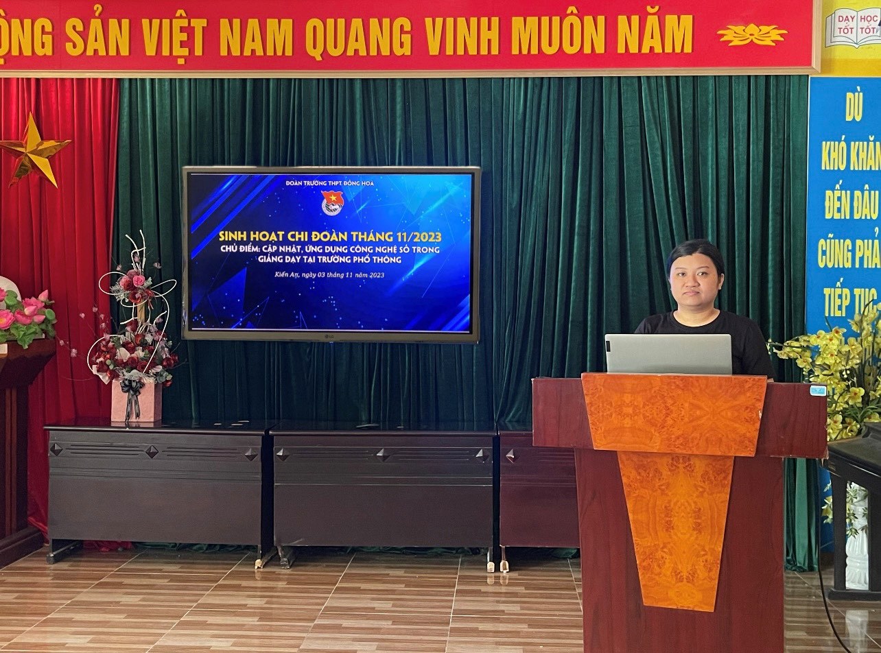 THPT Đồng Hoà: Sinh hoạt chi đoàn giáo viên nhằm nâng cao nghiệp vụ cho giáo viên trẻ