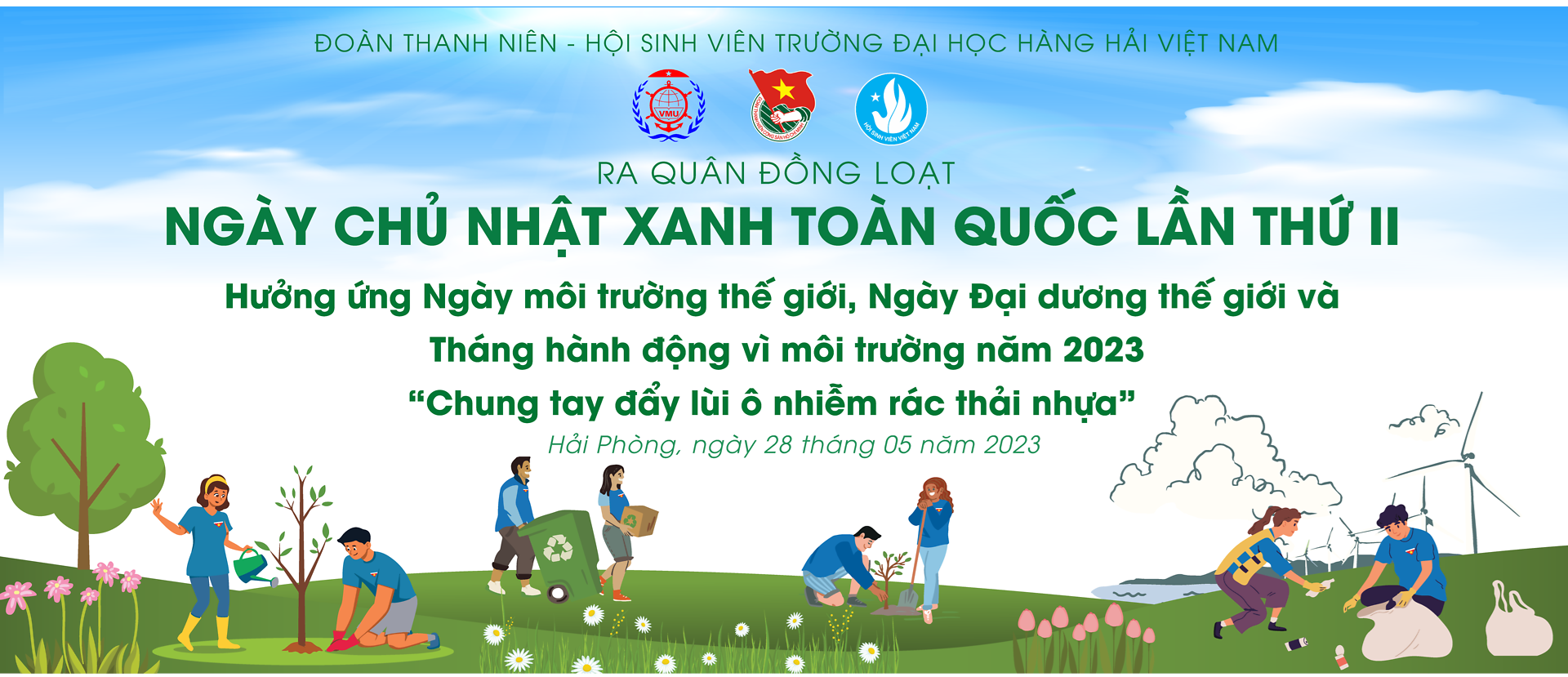 Ra quân ngày chủ nhật xanh - Phòng chống rác thải nhựa, các hoạt động hướng tới các bạn nhỏ có hoàn cảnh thiếu may mắn