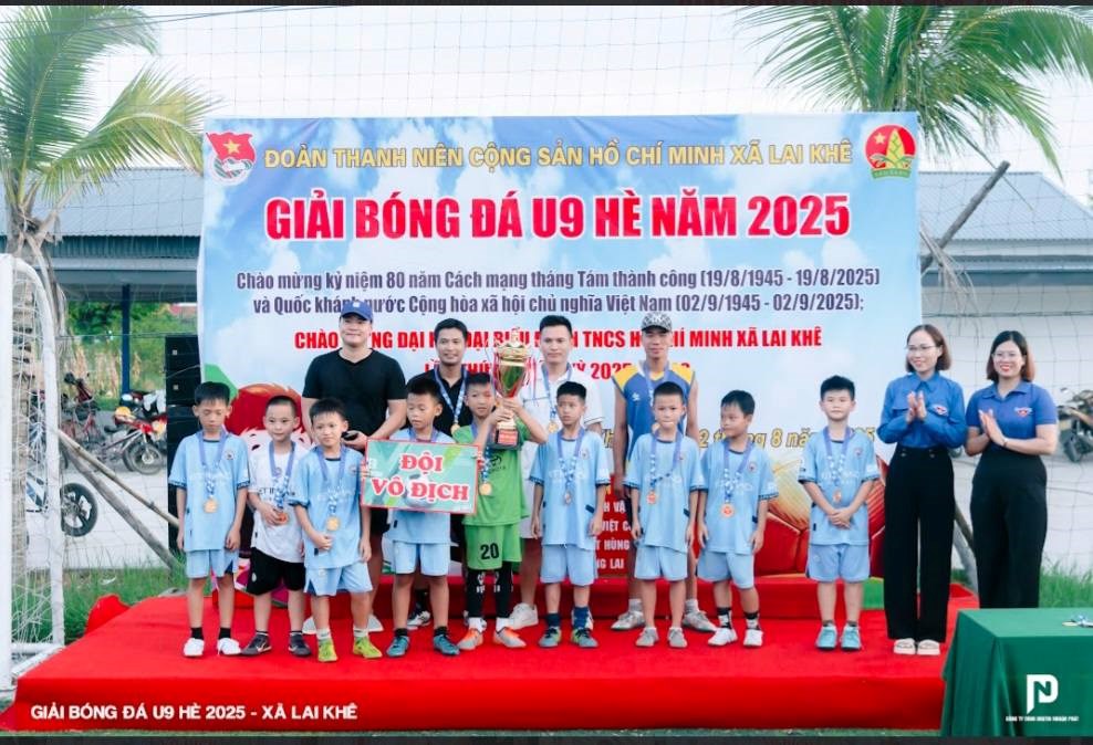LAI KHÊ TỔ CHỨC THÀNH CÔNG GIẢI BÓNG ĐÁ U9 HÈ MỞ RỘNG NĂM 2025