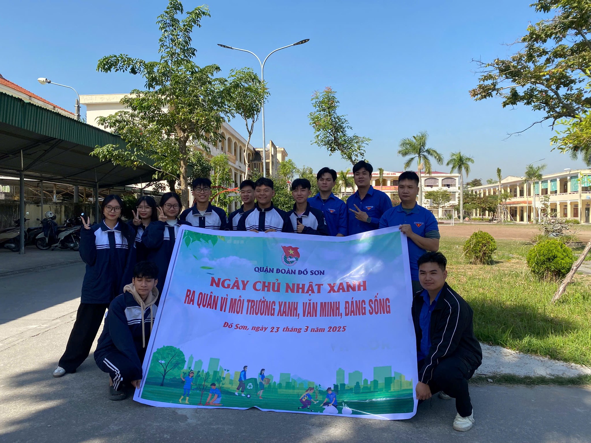 QUẬN ĐOÀN ĐỒ SƠN RA QUÂN “NGÀY CHỦ NHẬT XANH” 23/3/2025