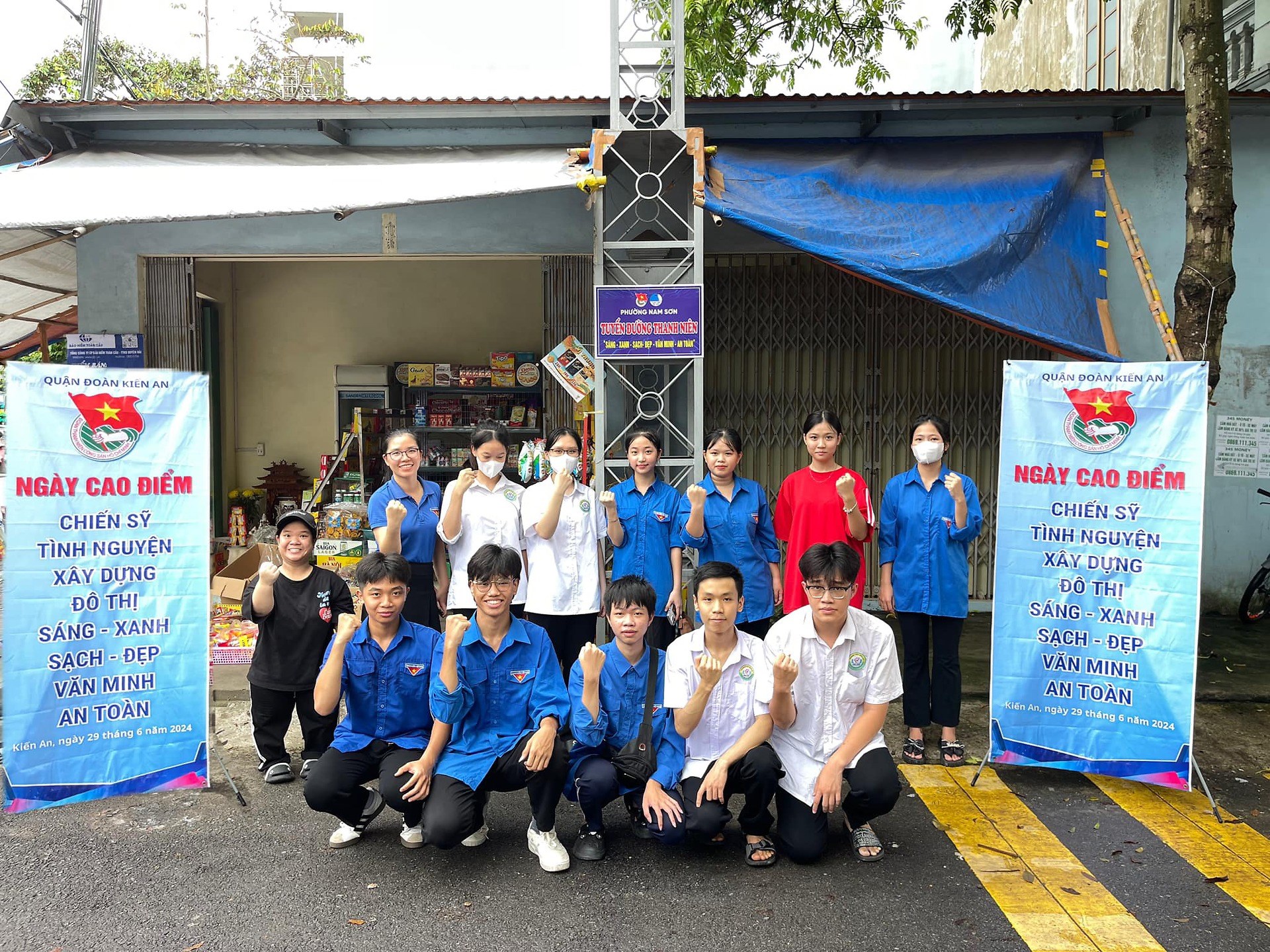 Kiến An: Ra mắt tuyến đường thanh niên "Sáng - Xanh - Sạch - Đẹp - Văn minh - An toàn"