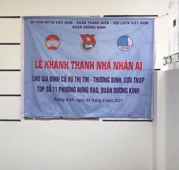 KHÁNH THÀNH NHÀ NHÂN ÁI CHÀO MỪNG THÀNH CÔNG CUỘC BẦU CỬ ĐẠI BIỂU QUỐC HỘI KHOÁ XV VÀ ĐẠI BIỂU HĐND CÁC CẤP NHIỆM KỲ 2021-2026