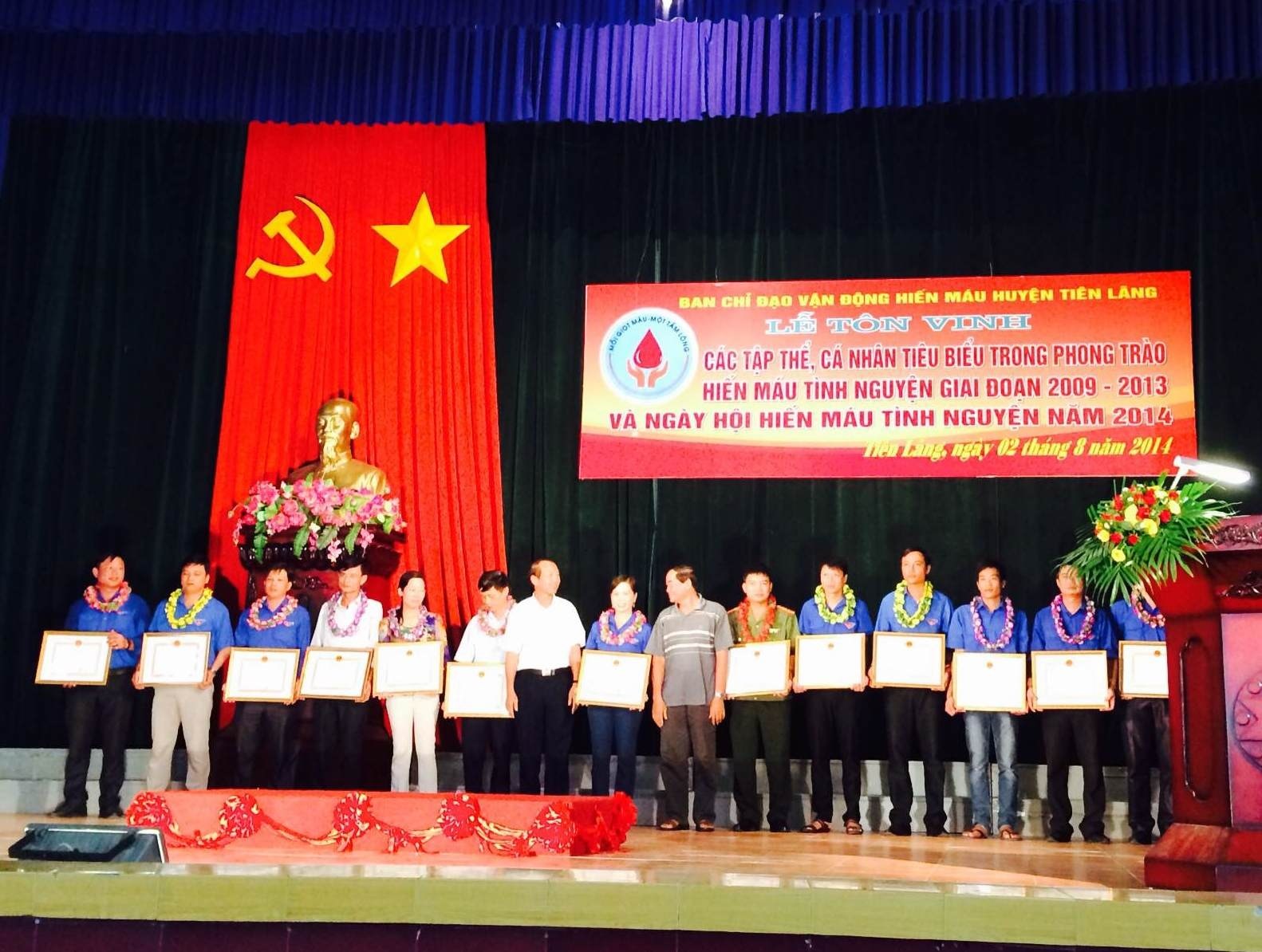 Huyện đoàn Tiên Lãng: Ngày hội Hiến máu tình nguyện năm 2014