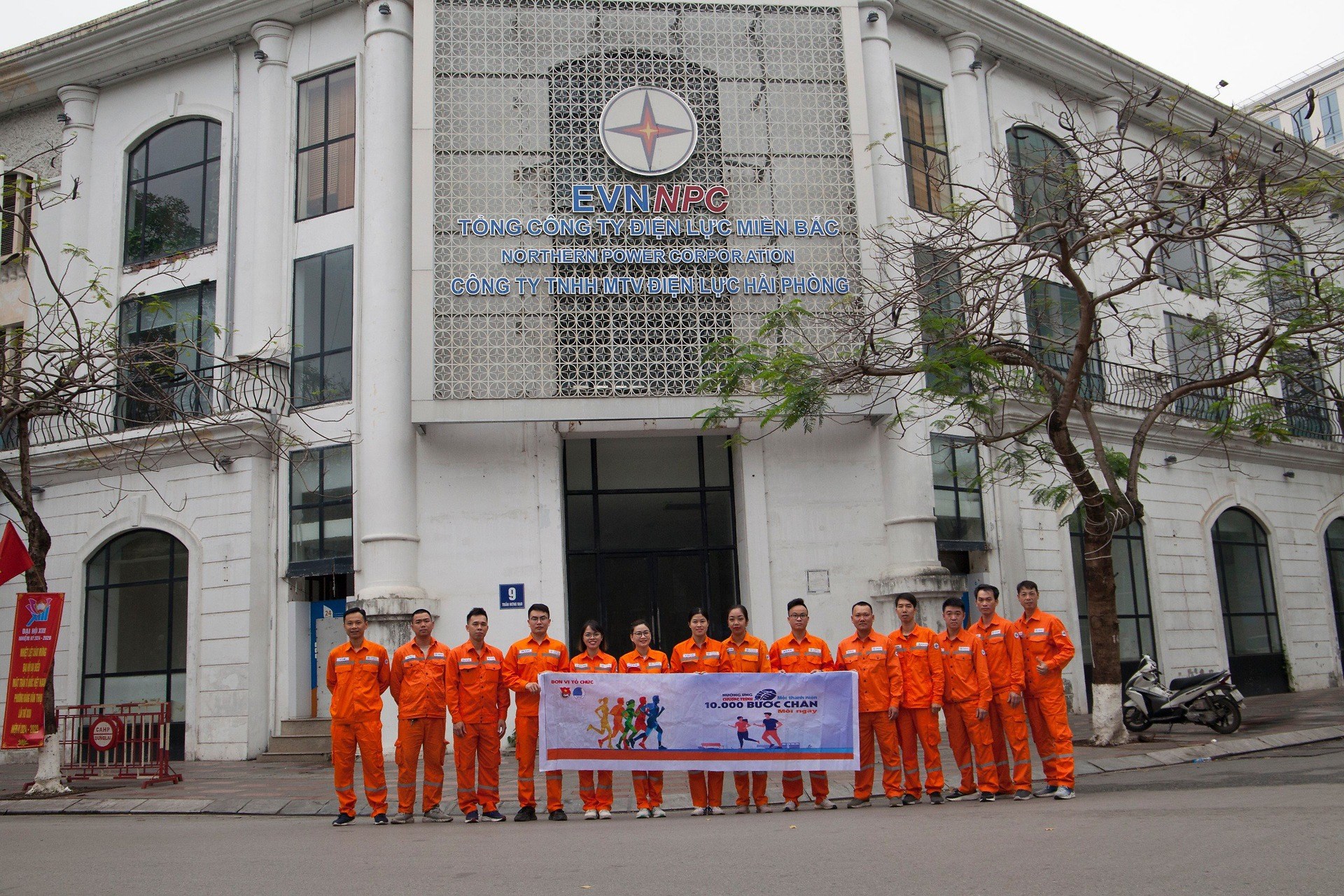 Đoàn thanh niên Điện lực Hải Phòng hưởng ứng chương trình " Mỗi thanh niên 10.000 bước chân mỗi ngày"