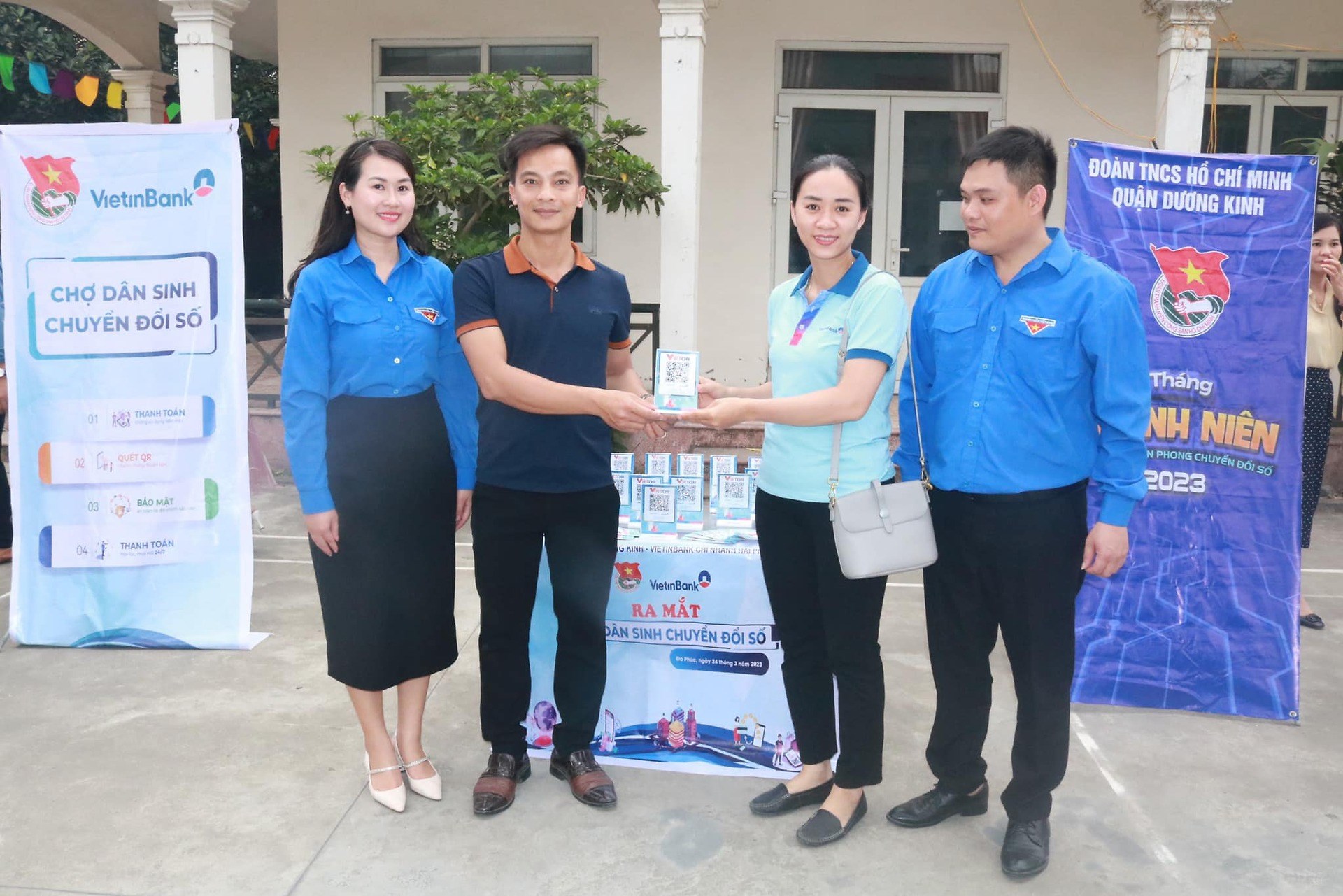 QUẬN ĐOÀN DƯƠNG KINH RA MẮT MÔ HÌNH “CHỢ DÂN SINH CHUYỂN ĐỔI SỐ” VÀ “KHU PHỐ 4.0”