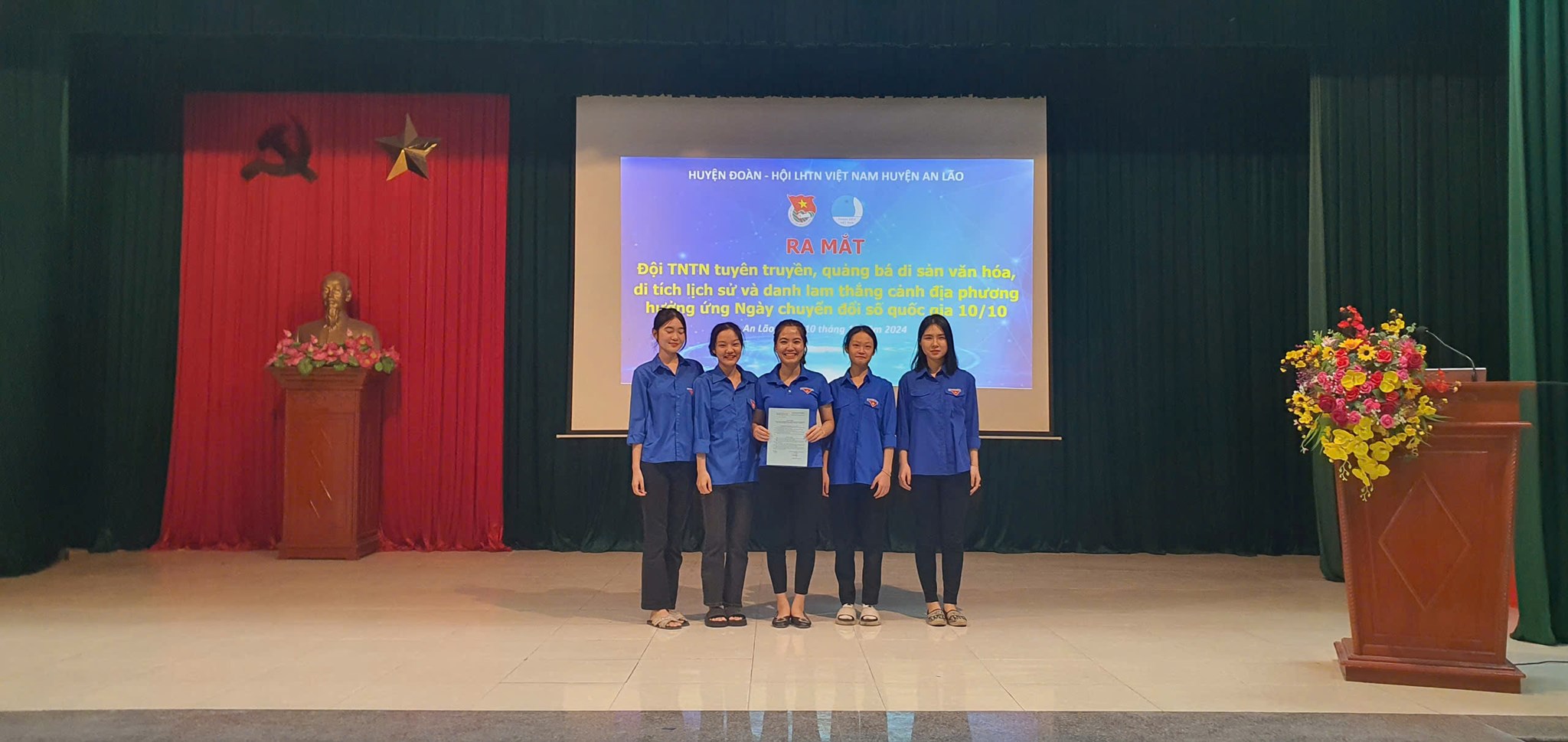 Huyện đoàn An Lão thành lập Đội Thanh niên tình nguyện tuyên truyền giới thiệu các di tích lịch sử - văn hóa và địa chỉ đỏ