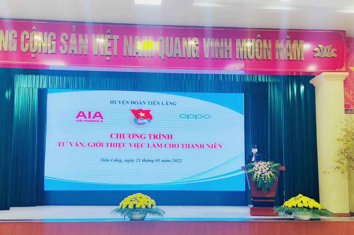 HUYỆN ĐOÀN TIÊN LÃNG TỔ CHỨC CHƯƠNG TRÌNH TƯ VẤN, GIỚI THIỆU VIỆC LÀM CHO THANH NIÊN NĂM 2022