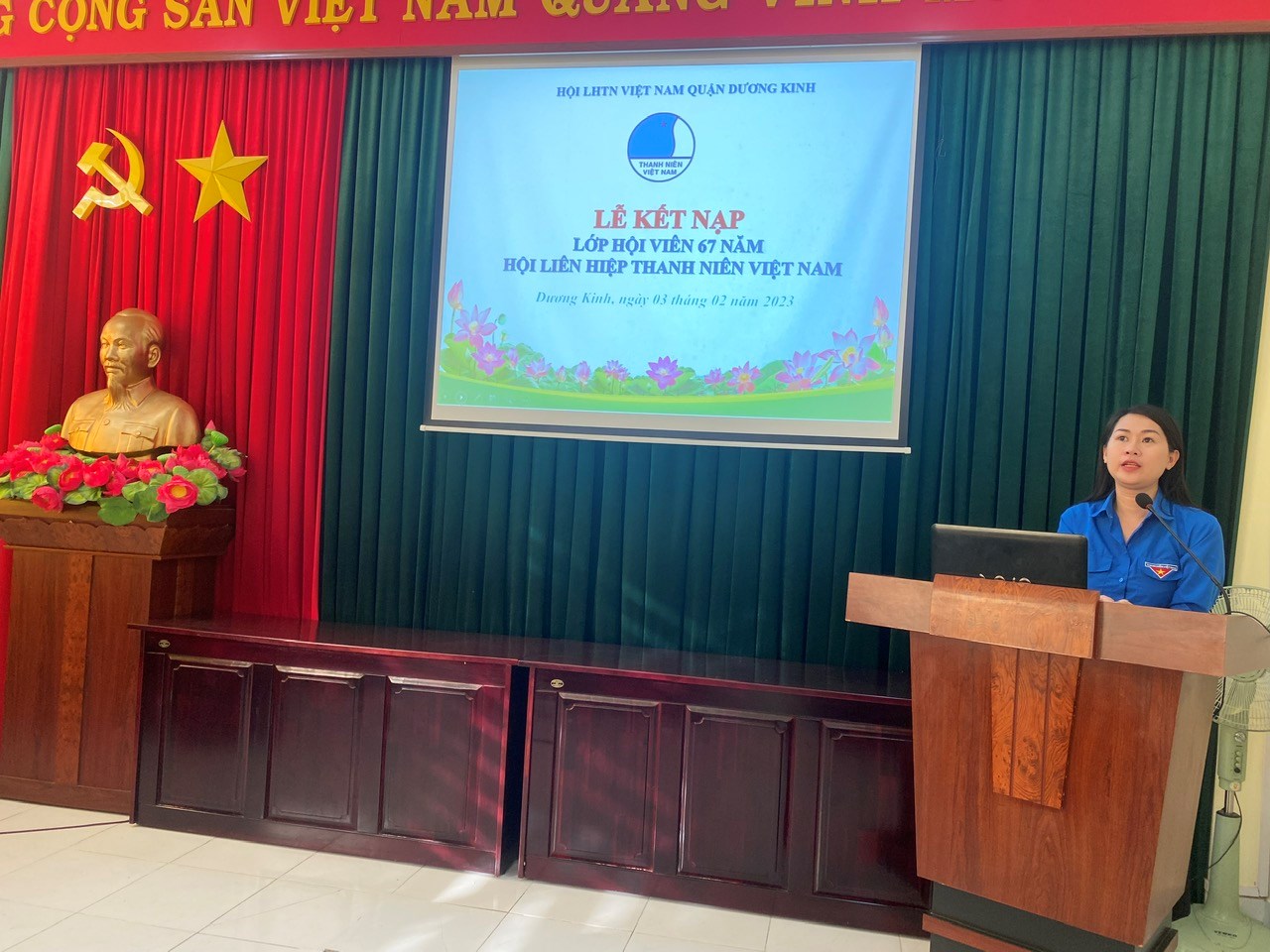 Lễ kết nạp Hội viên - Lớp Hội viên 67 năm ngày thành lập Hội LHTN Việt Nam