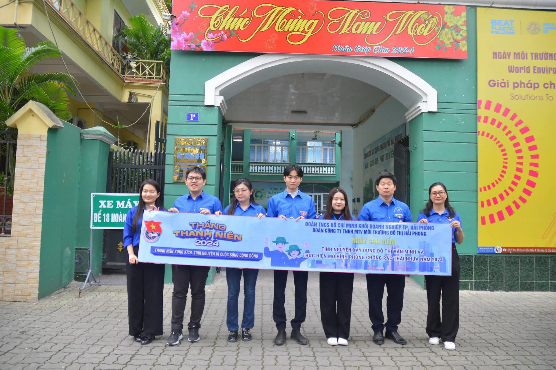 HƯỞNG ỨNG "NGÀY CAO ĐIỂM TÌNH NGUYỆN VÌ ĐÔ THỊ VĂN MINH" VÀ THỰC HIỆN MÔ HÌNH PHÒNG CHỐNG RÁC THẢI NHỰA NĂM 2024