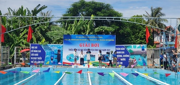 giải bơi Thanh thiếu niên huyện Vĩnh Bảo năm 2022
