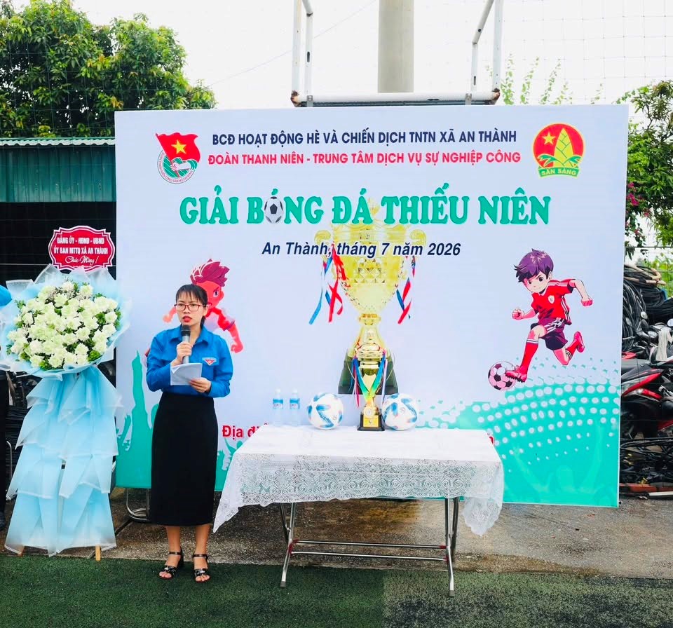 An Thành khai mạc Giải bóng đá thiếu niên hè năm 2026