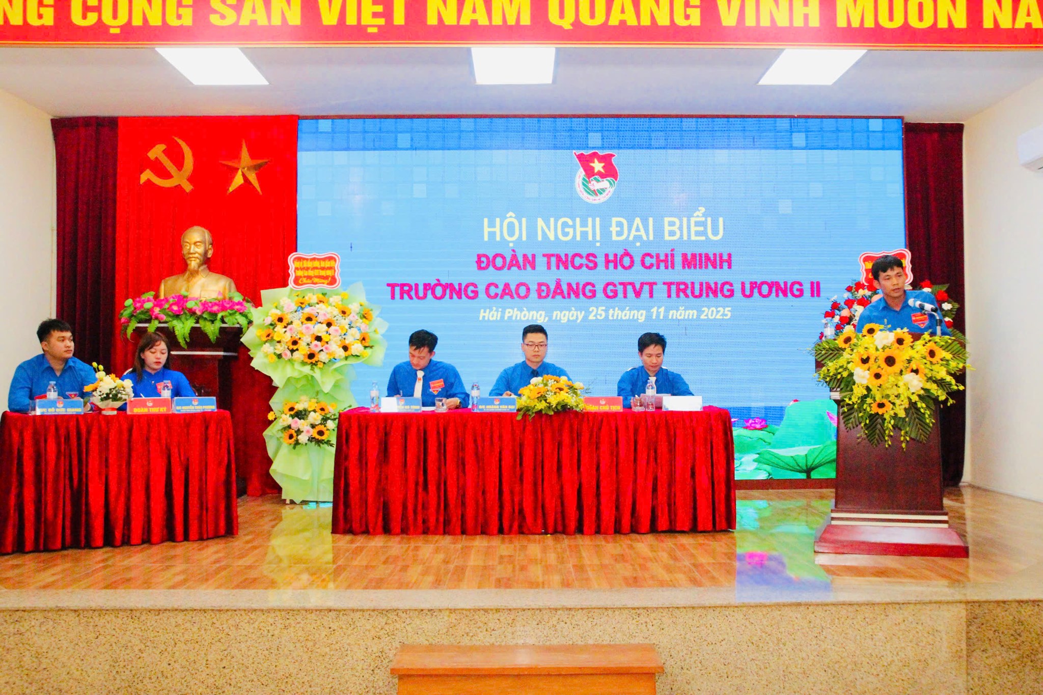 HỘI NGHỊ ĐẠI BIỂU ĐOÀN TNCS HỒ CHÍ MINH  TRƯỜNG CAO ĐẲNG GTVT TRUNG ƯƠNG II, NHIỆM KỲ 2025 – 2027
