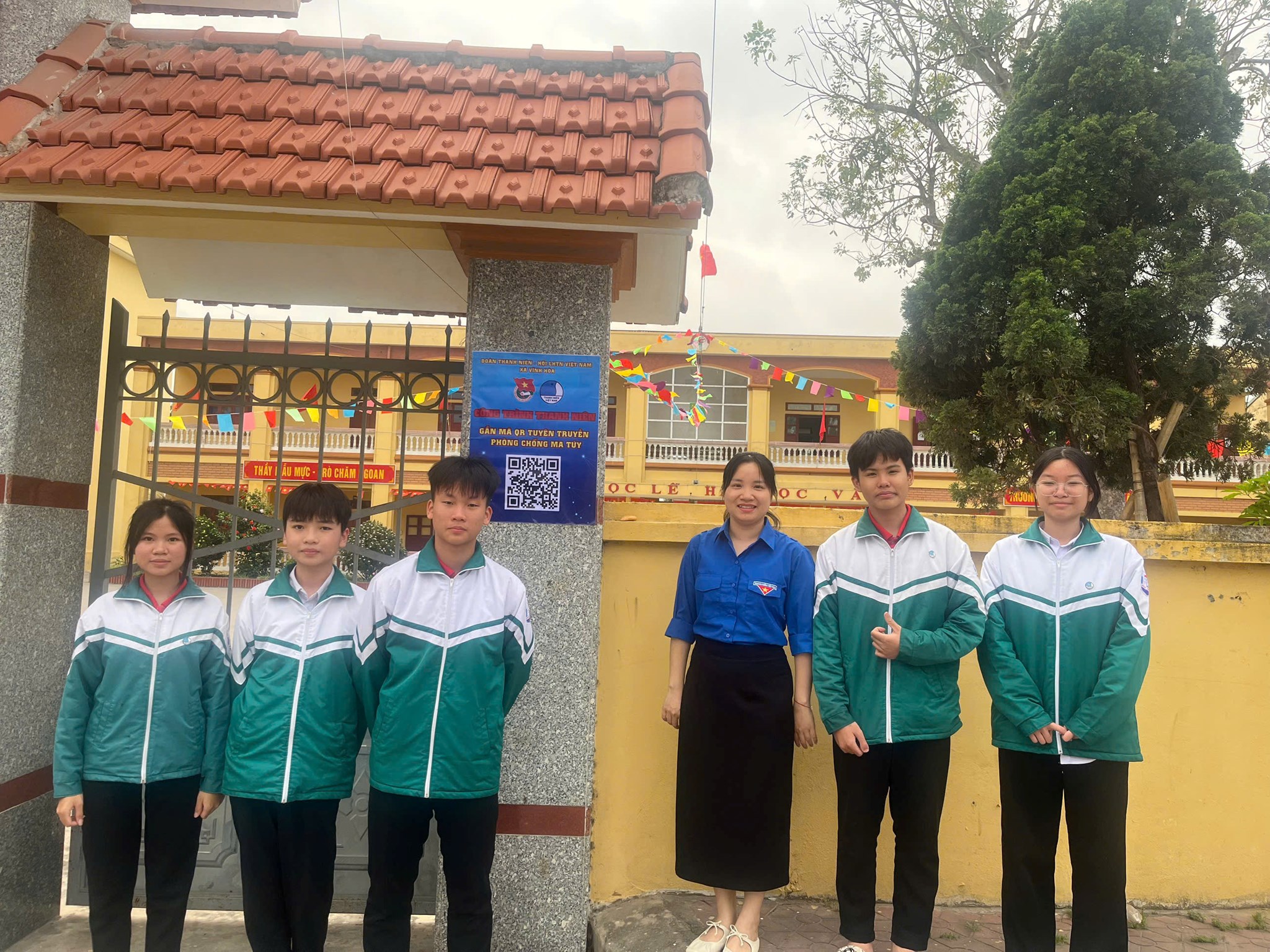 Khánh thành công trình thanh niên "GẮN MÃ QR TUYÊN TRUYỀN PHÒNG CHỐNG MA TÚY"
