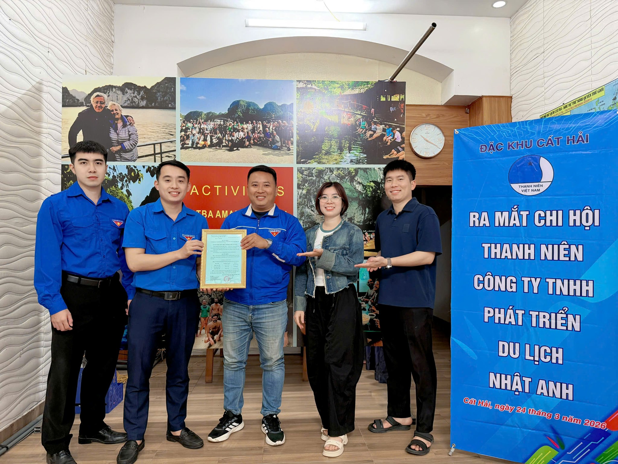 RA MẮT CHI HỘI THANH NIÊN CÔNG TY TNHH PHÁT TRIỂN DU LỊCH NHẬT ANH