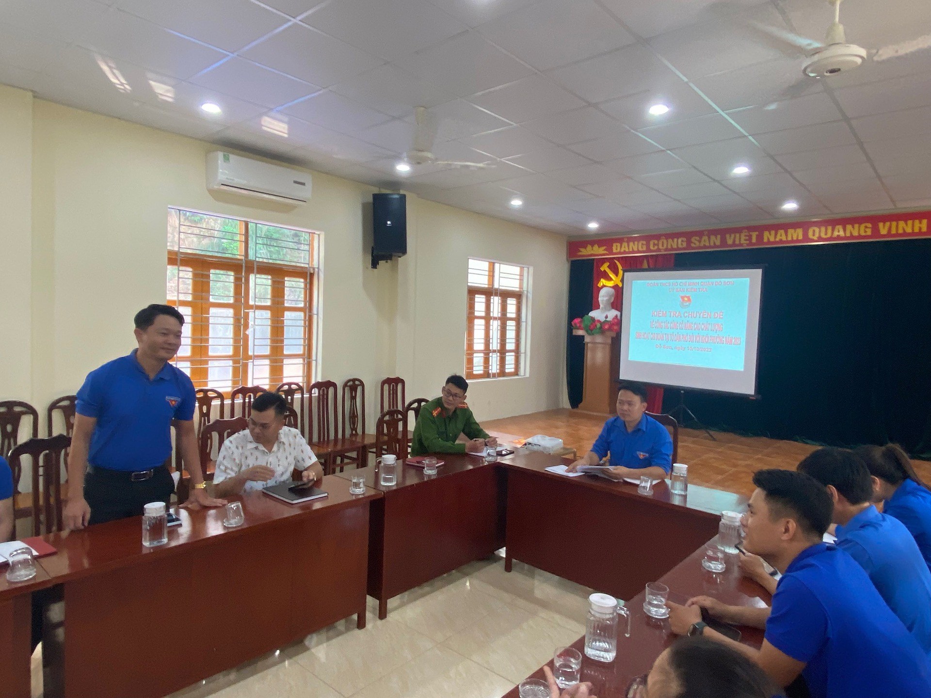 Uỷ ban kiểm tra Quận đoàn Đồ Sơn: Giám sát việc củng cố nâng cao chất lượng sinh hoạt chi đoàn tại tổ dân phố đối với Đoàn Khối phường