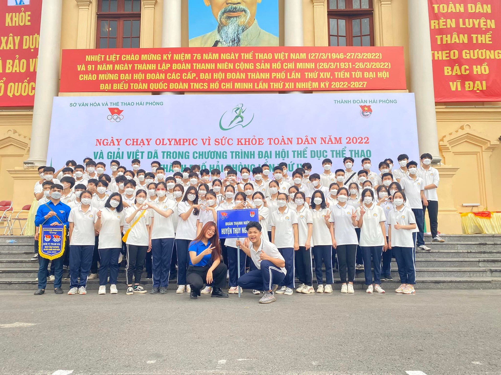 HUYỆN ĐOÀN THỦY NGUYÊN CỬ 80 ĐOÀN VIÊN THANH NIÊN THAM GIA CHƯƠNG TRÌNH “NGÀY CHẠY OLYMPIC VÌ SỨC KHỎE TOÀN DÂN NĂM 2022”