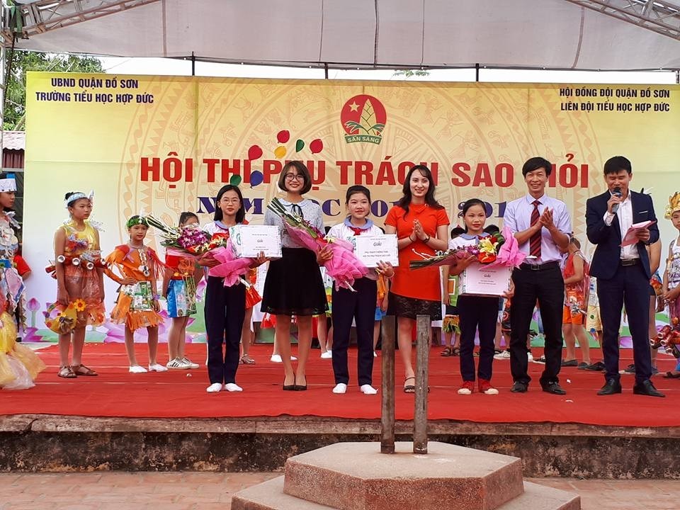 Liên đội Tiểu học Hợp Đức tổ chức thành công Chuyên đề cấp thành phố "Hội thị phụ trách sao giỏi năm học 2017 - 2018"