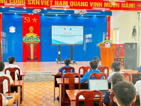 Tổ chức các hoạt động nâng cao năng lực số cho thanh thiếu nhi năm 2024
