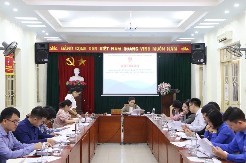 Hội nghị giao ban Công tác Đoàn và phong trào thanh thiếu nhi khối Huyện quý III, năm 2021