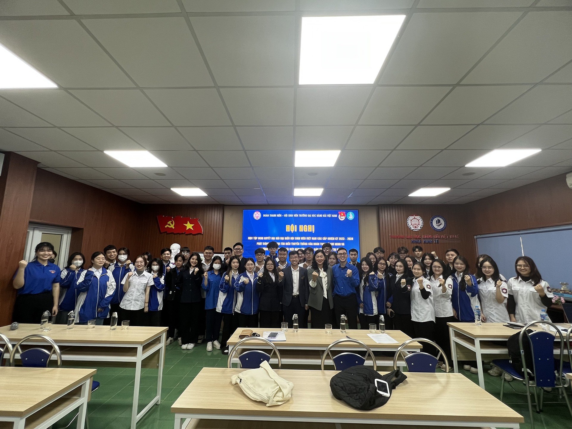 Hội nghị học tập Nghị quyết Đại hội đại biểu Hội Sinh viên Việt Nam các cấp nhiệm kỳ 2023 – 2028 Và Phát động Cuộc thi Tìm hiểu truyền thống của Đoàn TNCS Hồ Chí Minh và Trường Đại học Hàng hải Việt Nam lần thứ 1 – Bản lĩnh chính trị VMU