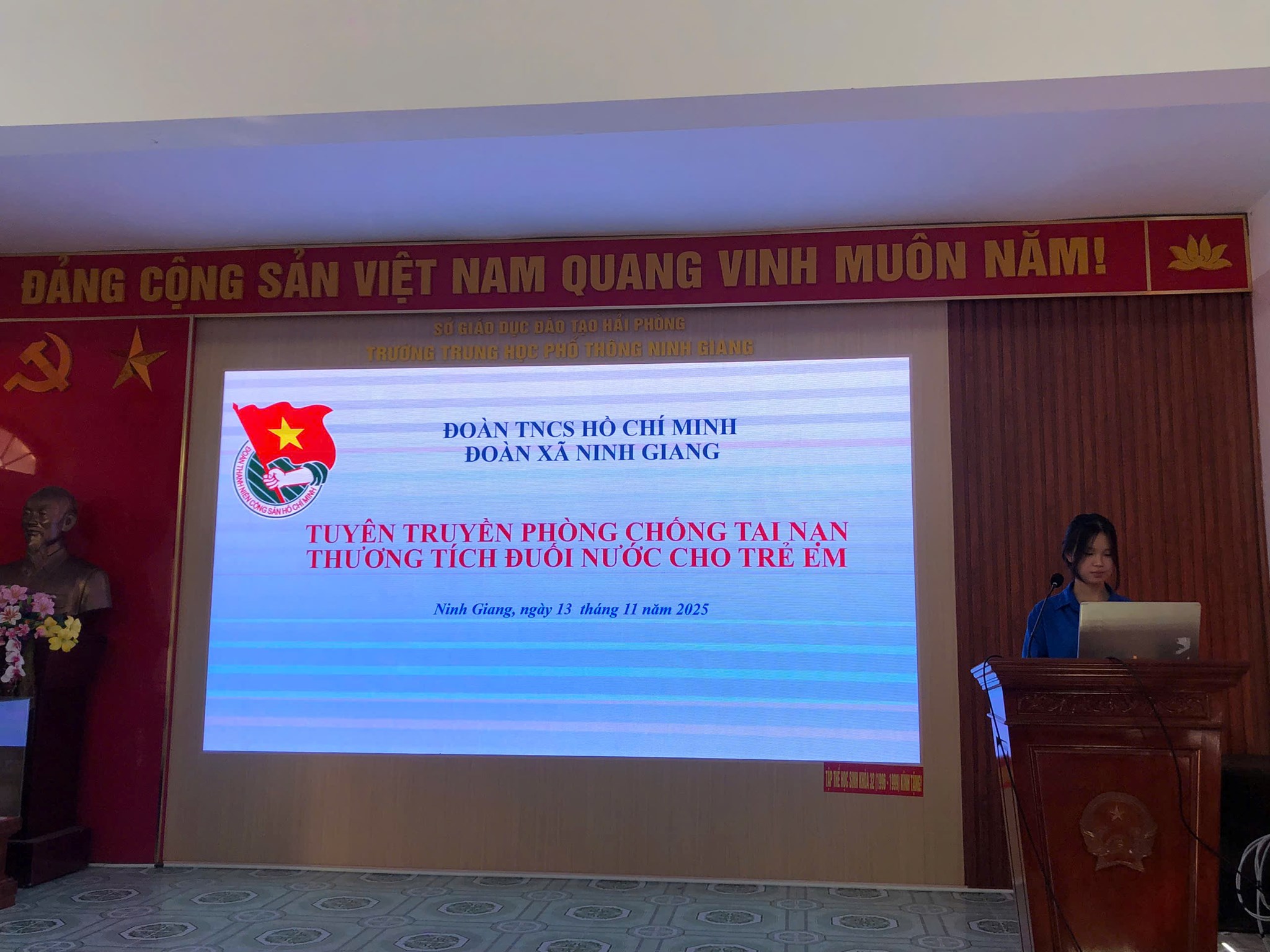 TUYÊN TRUYỀN PHÒNG CHỐNG ĐUỐI NƯỚC CHO THANH THIẾU NHI NINH GIANG