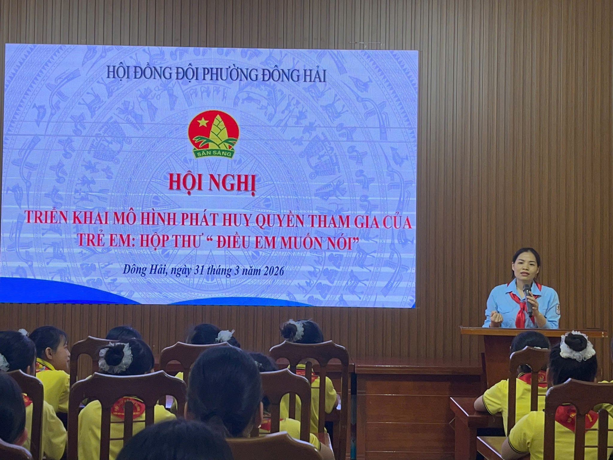 HỘI ĐỒNG ĐỘI PHƯỜNG ĐÔNG HẢI: MÔ HÌNH PHÁT HUY QUYỀN THAM GIA CỦA TRẺ EM: HỘP THƯ "ĐIỀU EM MUỐN NÓI"