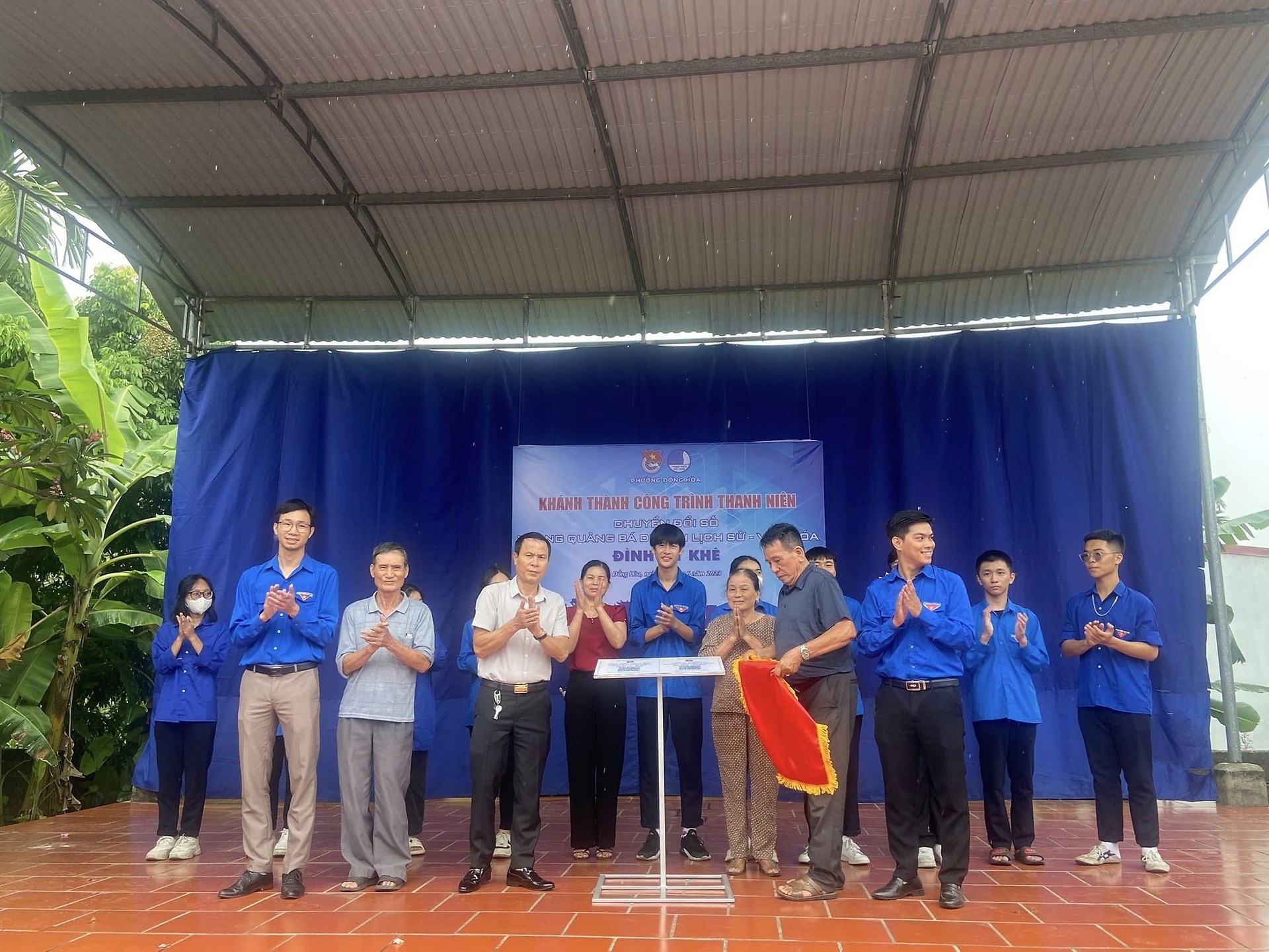 Ra mắt công trình thanh niên "Chuyển đổi số trong quảng bá di tích lịch sử" Đình Mỹ Khê, phường Đồng Hòa, quận Kiến An