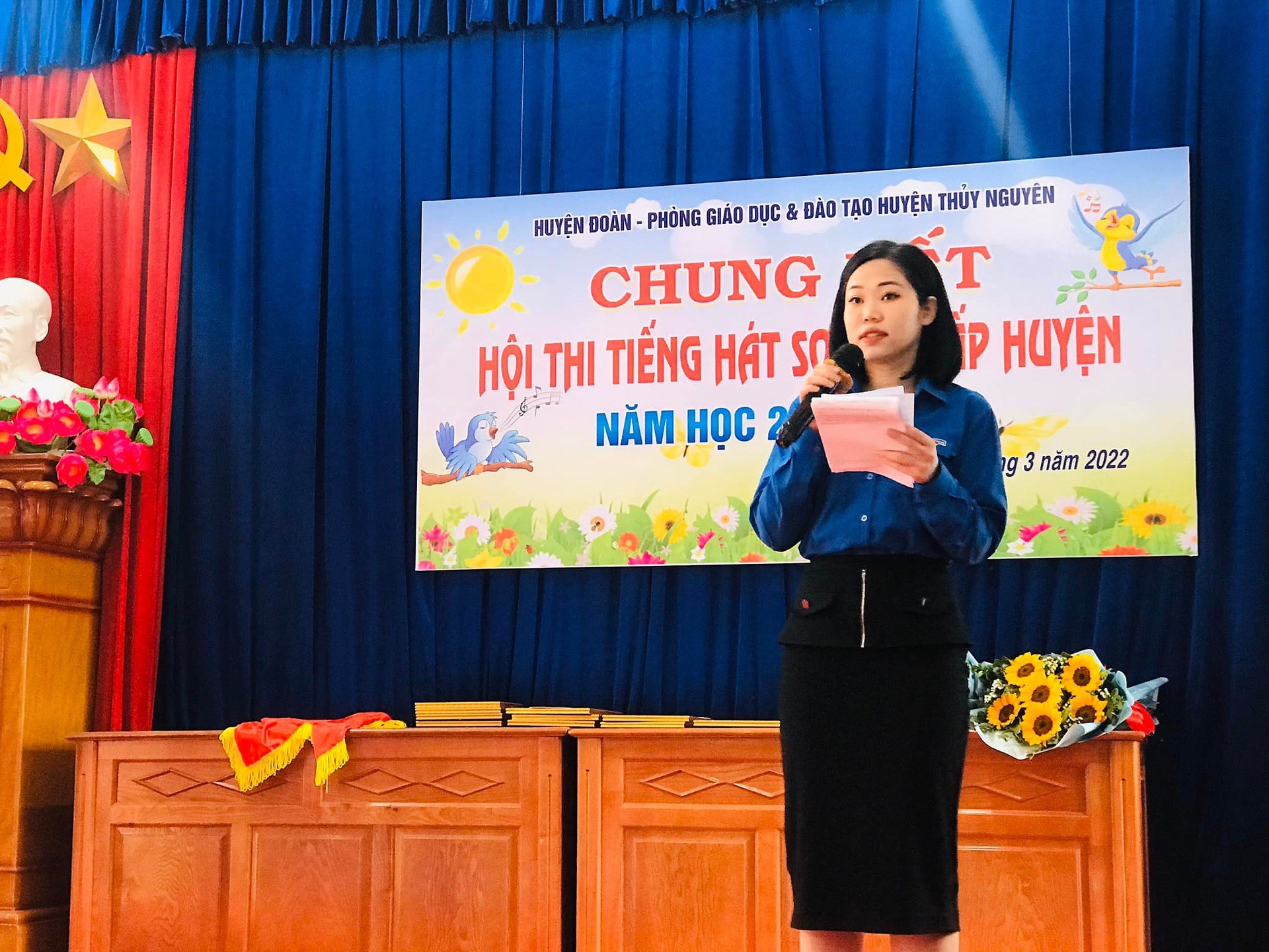 HUYỆN ĐOÀN - HỘI ĐỒNG ĐỘI HUYỆN THỦY NGUYÊN PHỐI HỢP CÙNG PHÒNG GIÁO DỤC VÀ ĐÀO TẠO HUYỆN TỔ CHỨC "CHUNG KẾT HỘI THI TIẾNG HÁT SƠN CA NĂM HỌC 2021 -2022"
