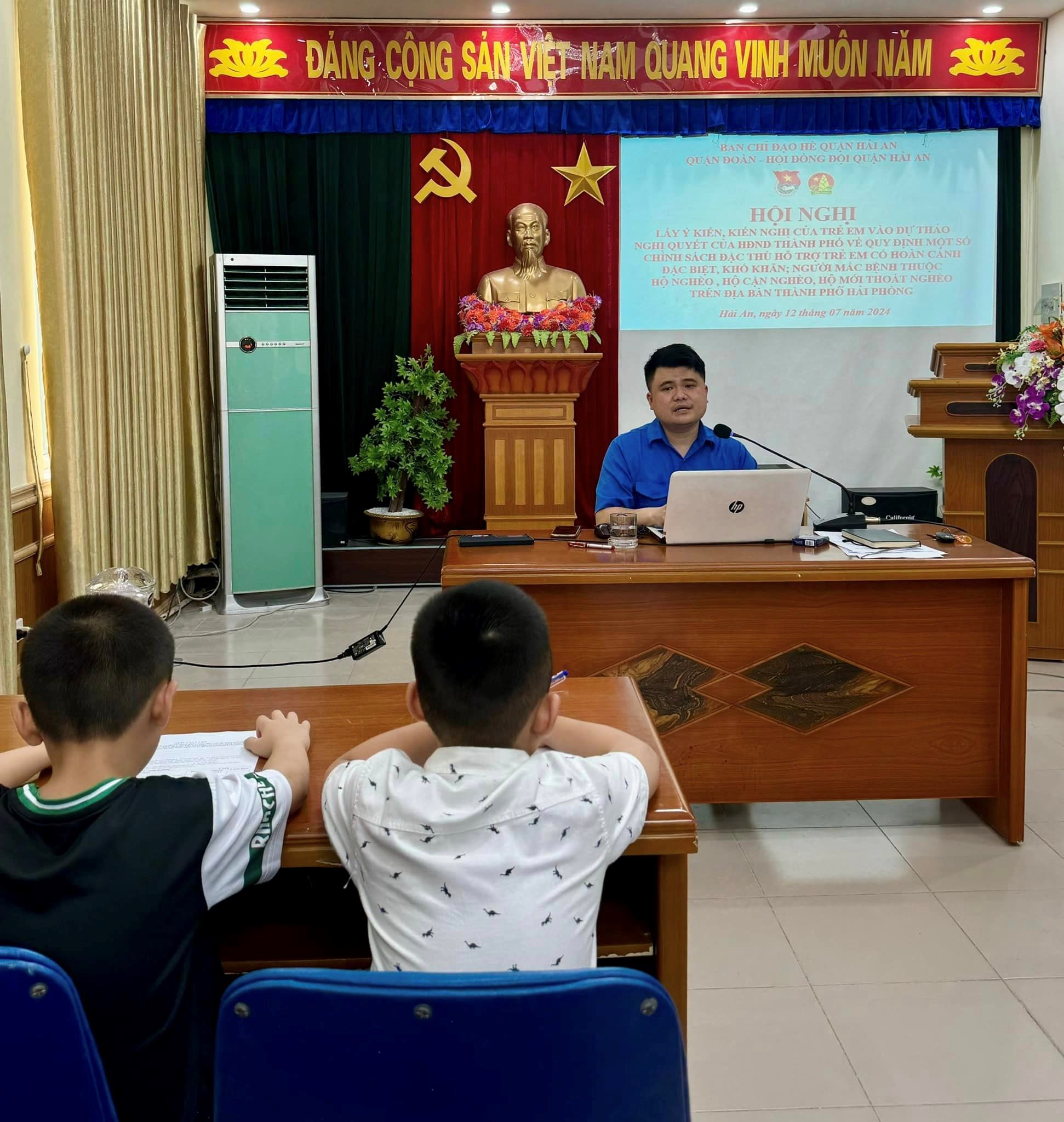 Hội nghị tập huấn cho nhóm trẻ em nòng cốt tham gia các mô hình thúc đẩy quyền tham gia của trẻ em và Hội nghị lấy ý kiến, kiến nghị của trẻ em vào dự thảo Nghị quyết