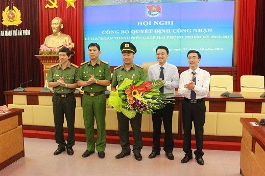 Công bố Quyết định công nhận Bí thư Đoàn Thanh niên Công an thành phố