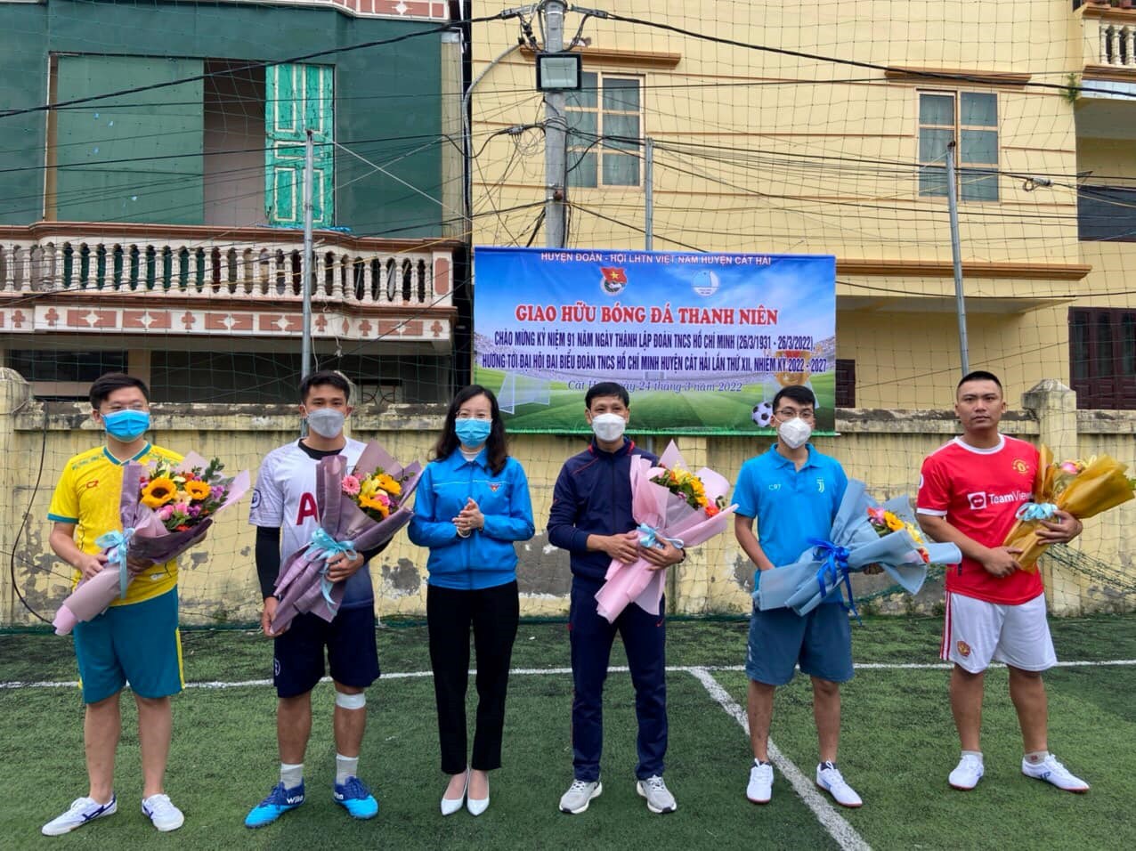 GIẢI GIAO HỮU BÓNG ĐÁ THANH NIÊN CHÀO MỪNG KỶ NIỆM 91 NĂM NGÀY THÀNH LẬP ĐOÀN TNCS HỒ CHÍ MINH (26/3/1931 - 26/3/2022); HƯỚNG TỚI ĐẠI HỘI ĐẠI BIỂU ĐOÀN TNCS HỒ CHÍ MINH HUYỆN CÁT HẢI LẦN THỨ XII, NHIỆM KỲ 2022 2027