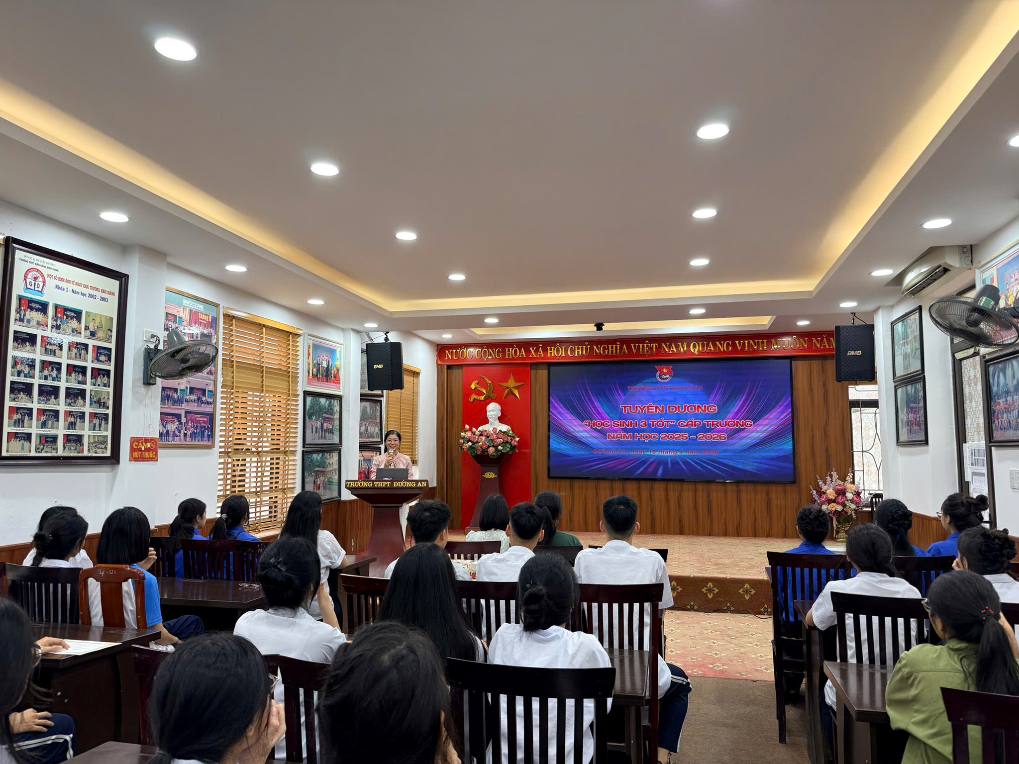 ĐƯỜNG AN: ĐOÀN TRƯỜNG THPT ĐƯỜNG AN TỔ CHỨC TUYÊN DƯƠNG HỌC SINH 3 TỐT CẤP TRƯỜNG NĂM HỌC 2025-2026